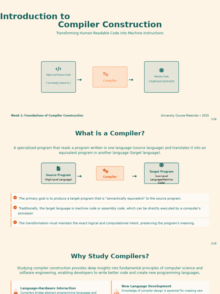 Compiler Construction Basics Explained | PDF | Compiler | Parsing