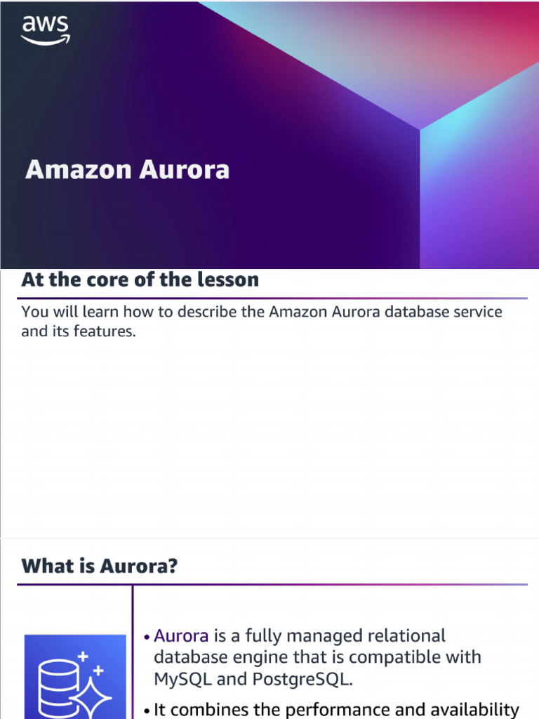 Amazon Aurora | PDF
