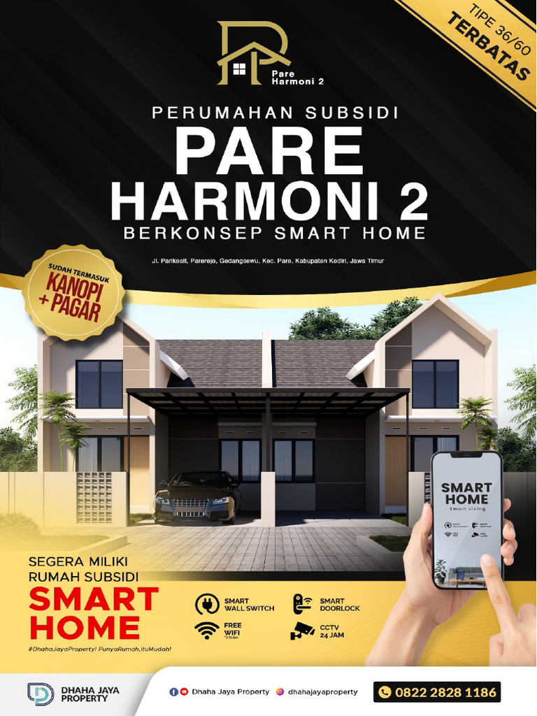 Perumahan Subsidi Pare Harmoni 2: Harga & Angsuran | PDF