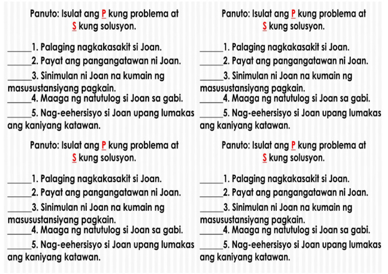 Worksheet | PDF