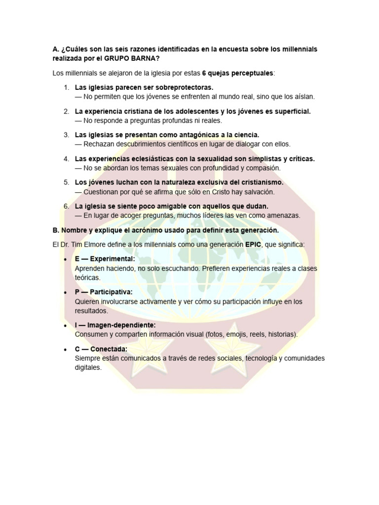 Razones por las que los millennials abandonan la iglesia | PDF | Jesús ...