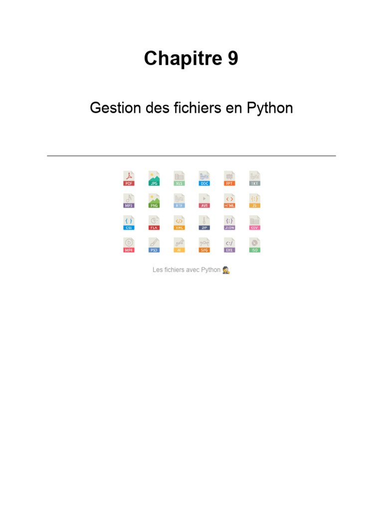 Gestion des fichiers en Python | PDF | Fichier informatique | Python ...