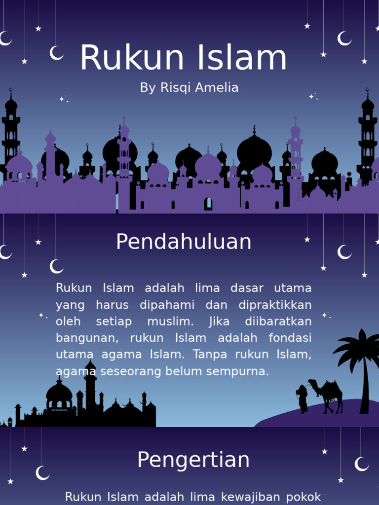 Lima Rukun Islam yang Wajib Diketahui | PDF