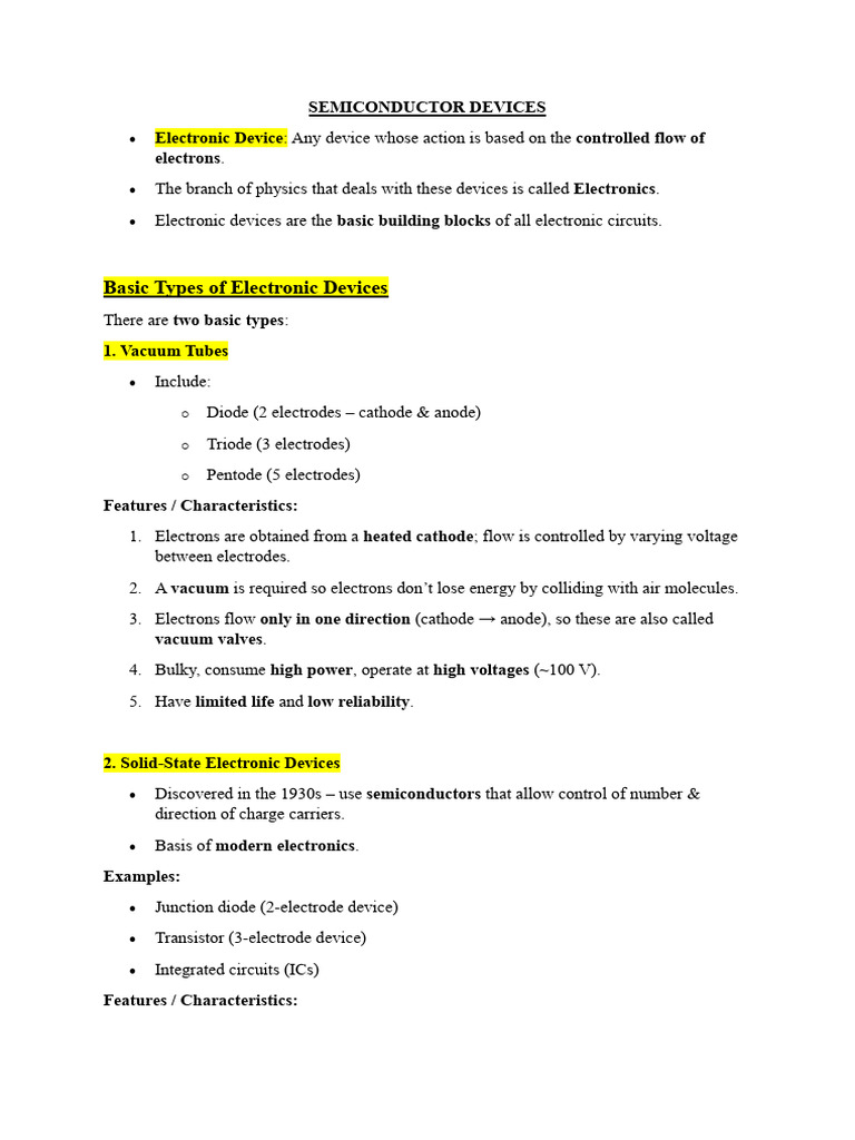 Understanding Semiconductor Devices | PDF | Semiconductors | Doping ...