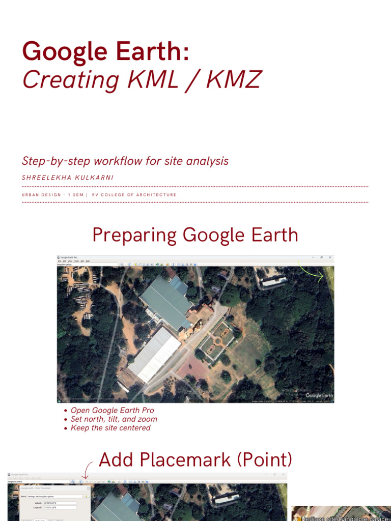 Google Earth KML/KMZ Workflow Guide | PDF