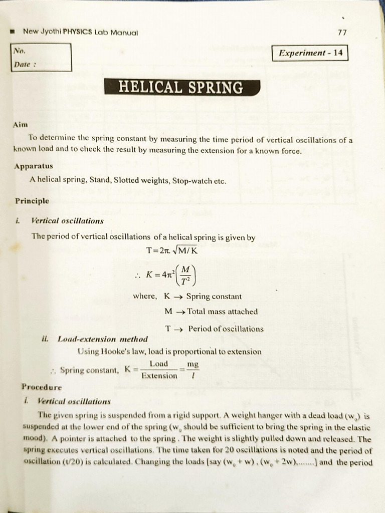 Helical Spring | PDF