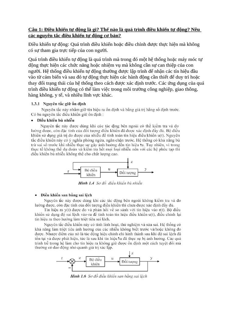 Lý Thuyết DKTD | PDF