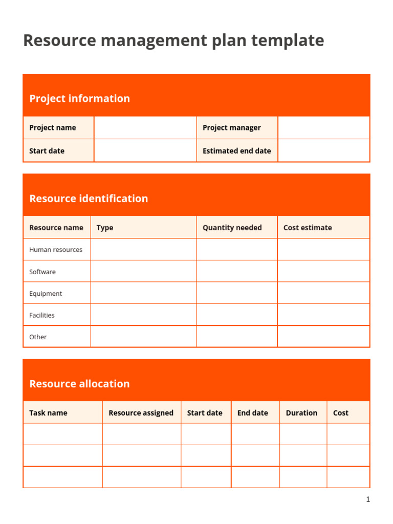 Bản Sao Của Zapier - Resource Management Project Plan Template | PDF