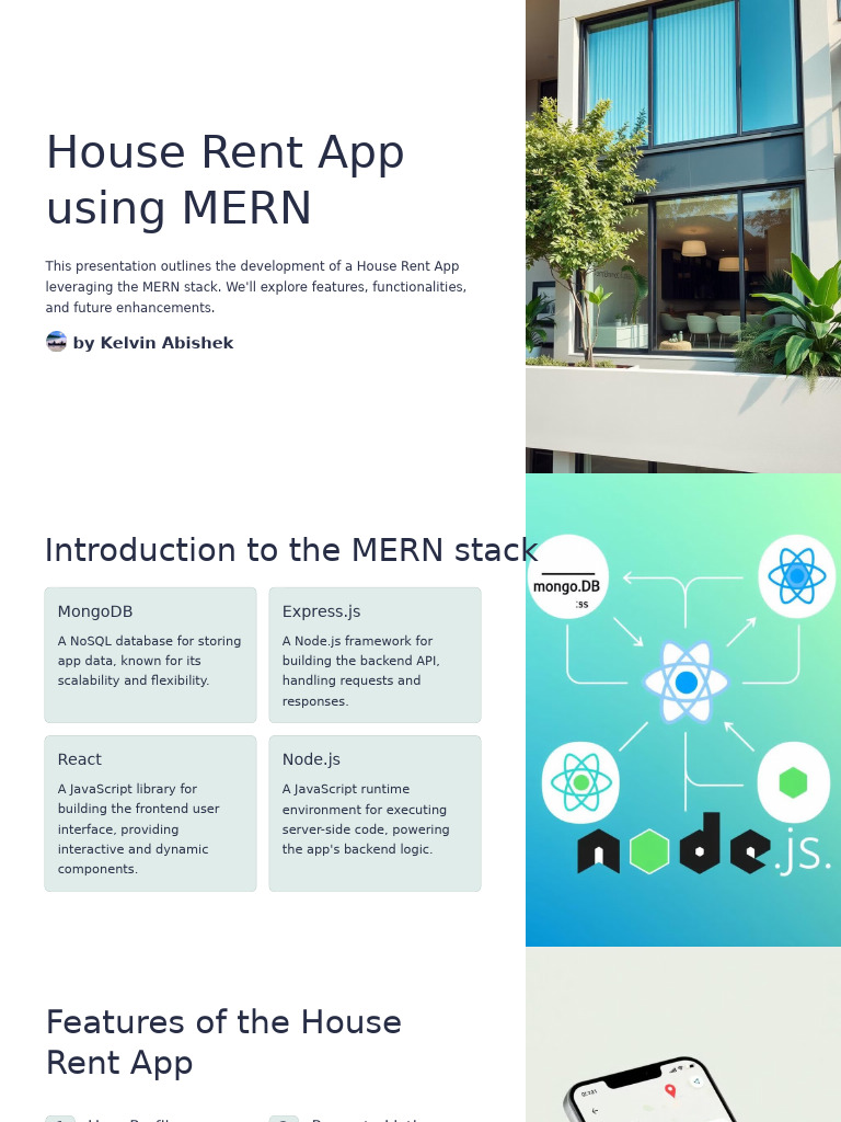 House Rent App Using MERN | PDF | Mobile App | Computing