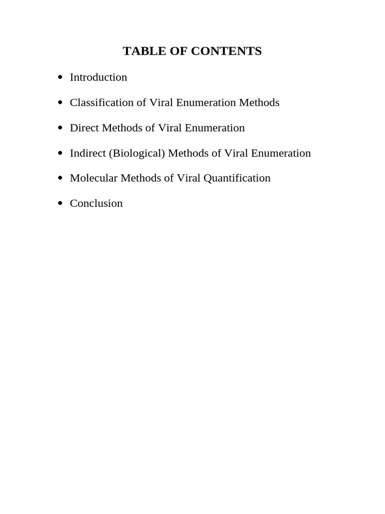 Viral Enumeration Methods Overview | PDF