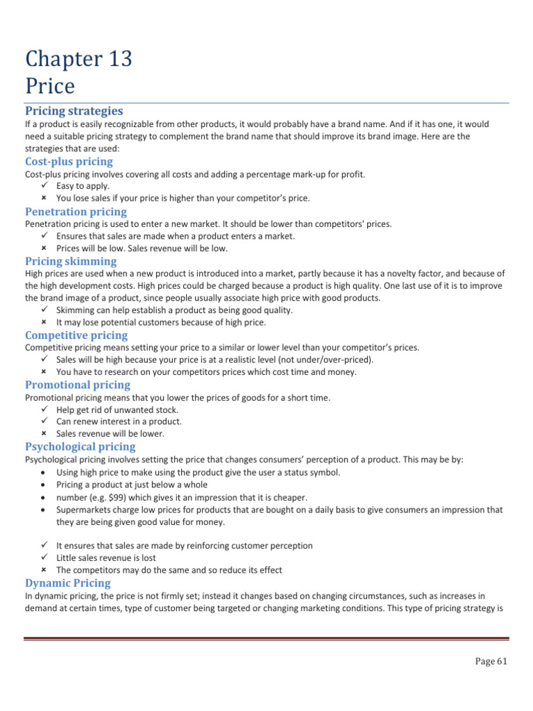 Pricing Strategies and Elasticity Explained | PDF | Elasticity ...