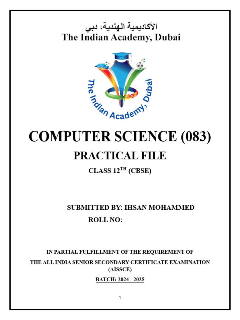 Class 12 CBSE Computer Science Practical | PDF | Queue (Abstract Data ...