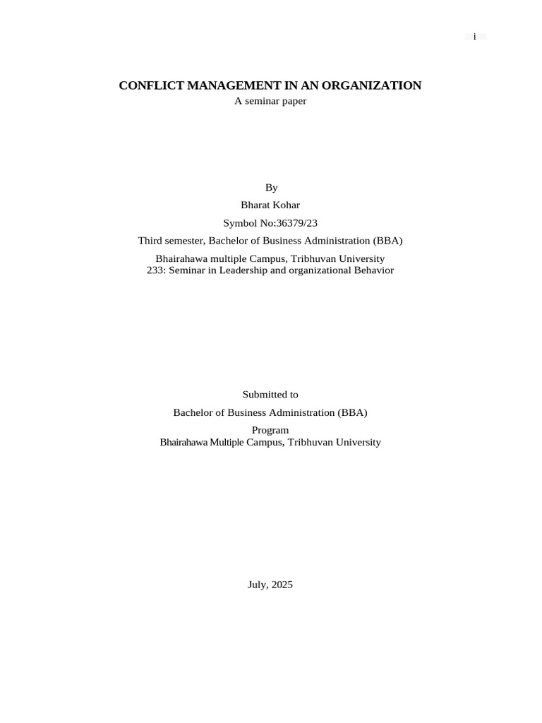 Conflict Management Strategies in Organizations | PDF | Conflict ...