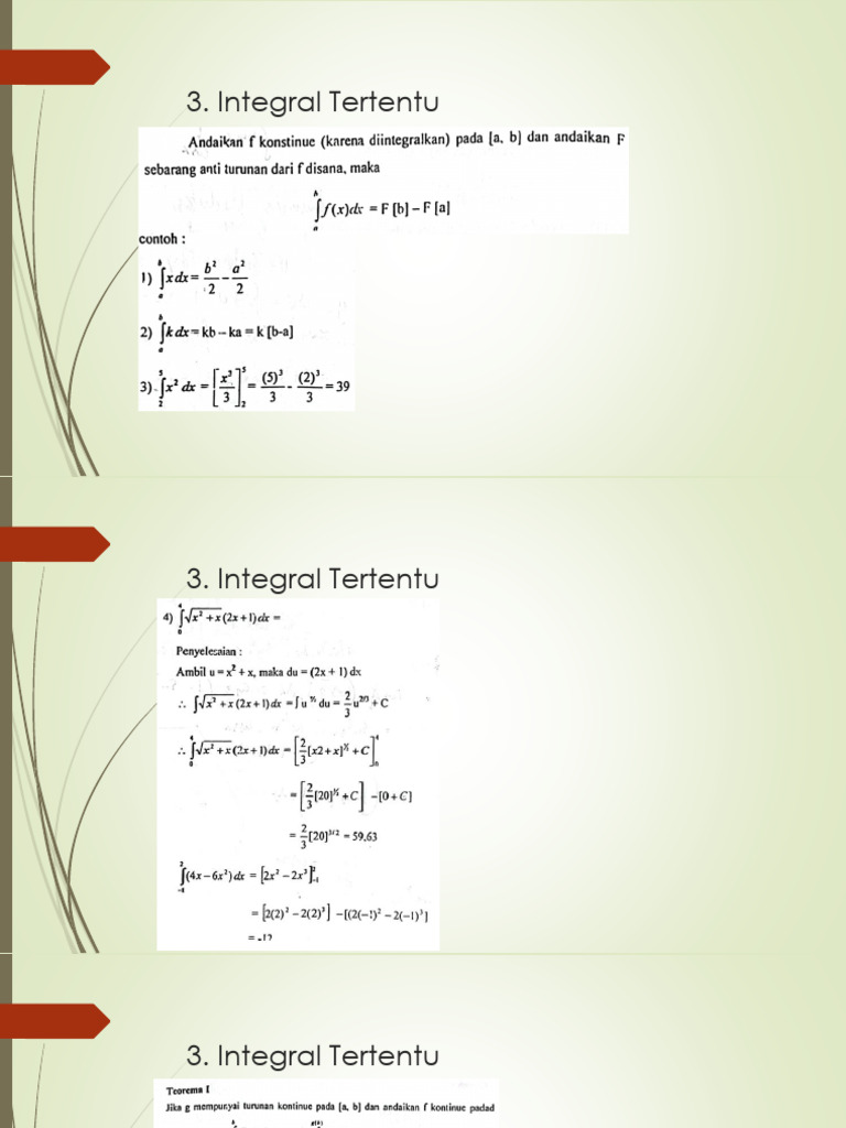 Materi 7. Integral Tertentu | PDF