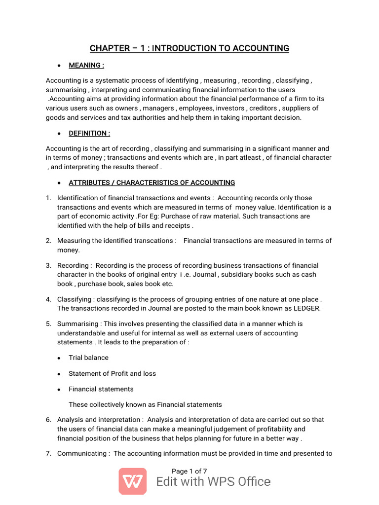 Introduction to Accounting Basics | PDF | Debits And Credits | Income ...