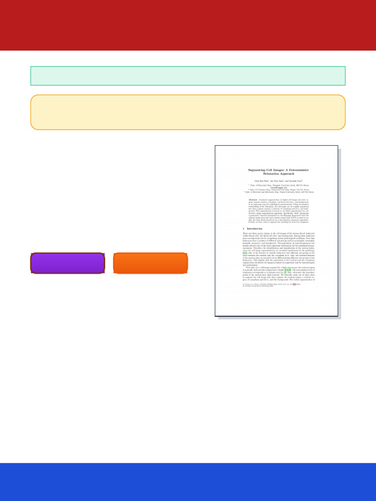 Review | PDF | Image Segmentation | White Blood Cell