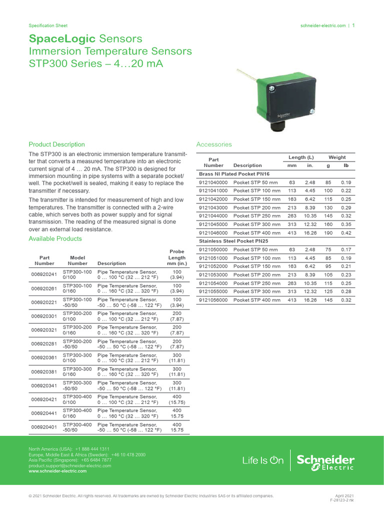 STP300 Immersion Temperature Transmitter | PDF | Electromagnetism ...
