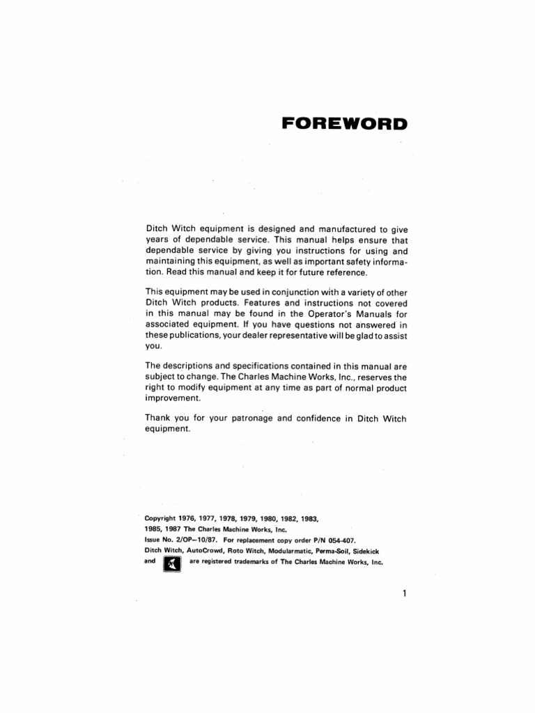 C77 Operator's Manual (ID0395414 - 01 - SVC) | PDF