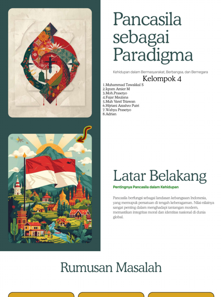 Pancasila Sebagai Paradigma Kehidupan Dalam Bermasyarakat, Berbangsa ...