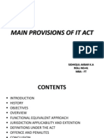 Main Provisions of It Act 41