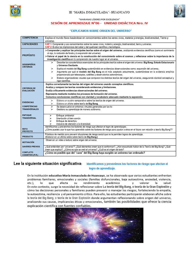 Teoría del Big Bang: Origen del Universo | PDF | Universo | Big Bang