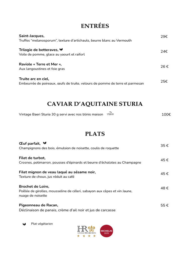 Menu Gastronomique Élégant et Raffiné | PDF | Cuisine | Nourritures