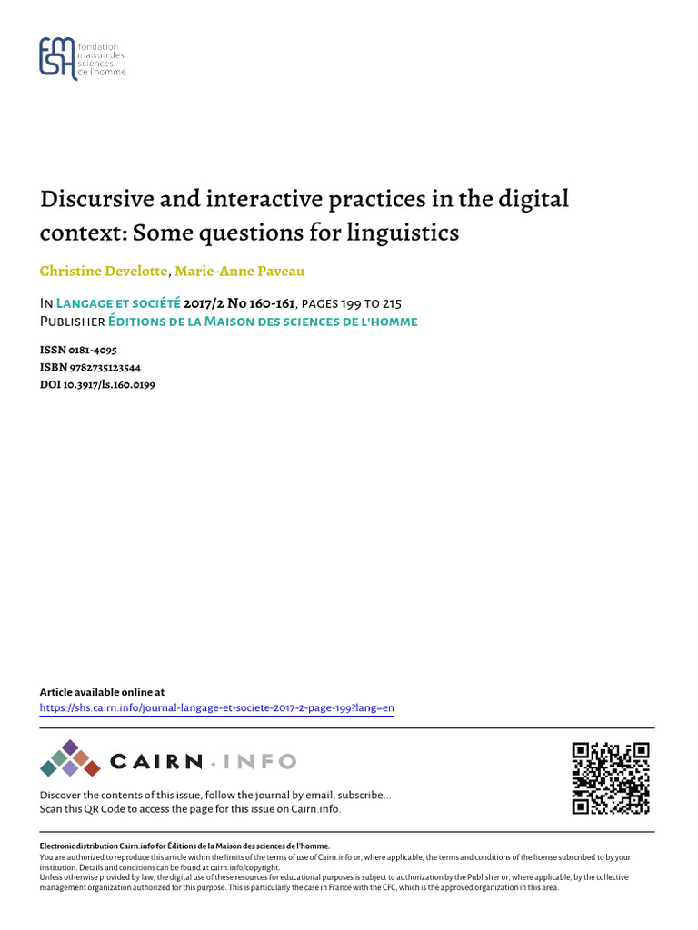 Develotte 2017 Discursive and Interactive Practices in The Digital ...