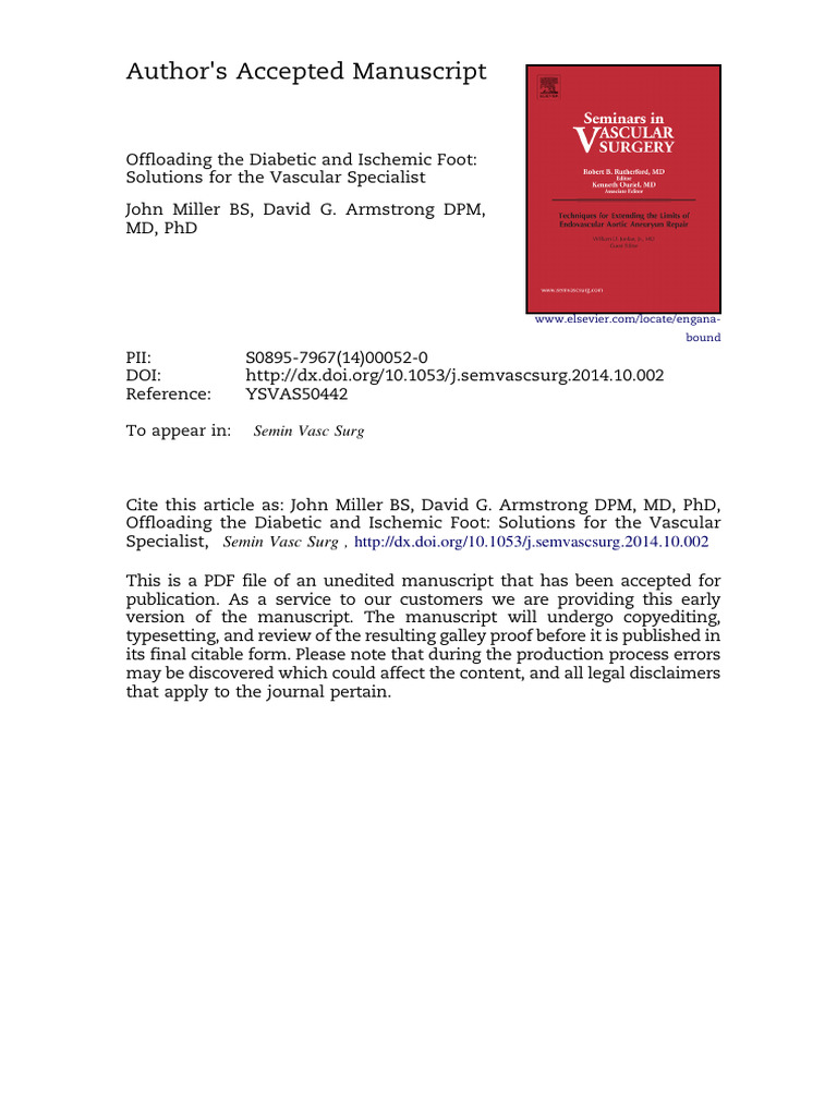 Offloading Solutions for Diabetic Foot Care | PDF | Wound | Clinical ...