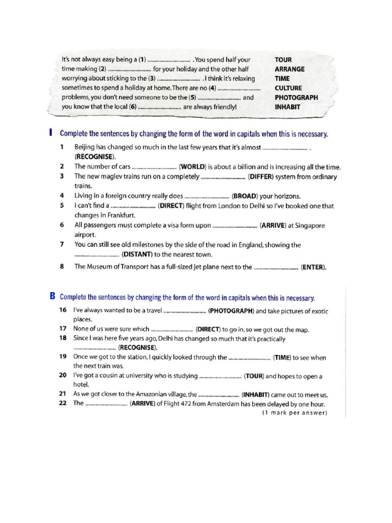 Full Grammar Practice B2 | PDF