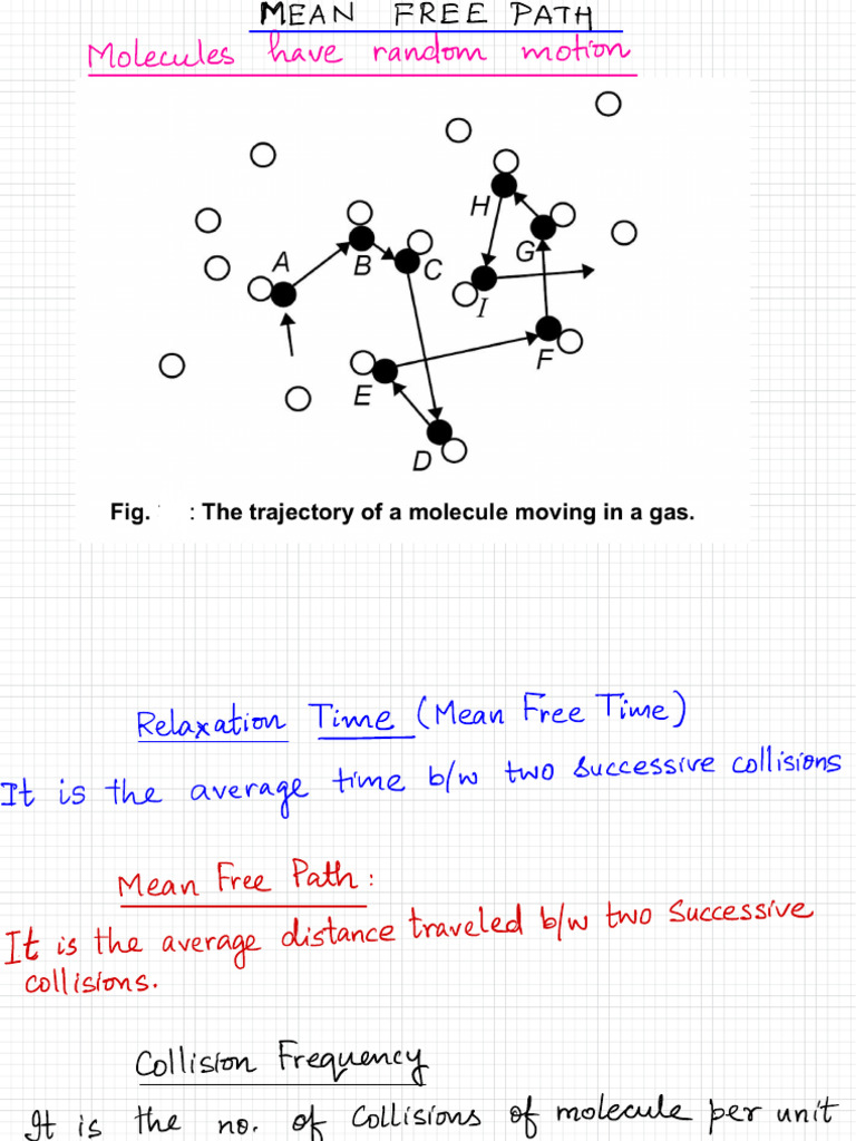 Understanding Mean Free Path and Collisions | PDF | Statistical ...