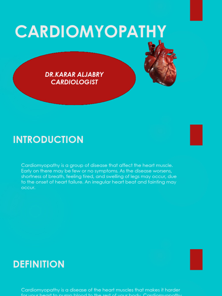 Understanding Cardiomyopathy Types and Management | PDF | Heart | Heart ...