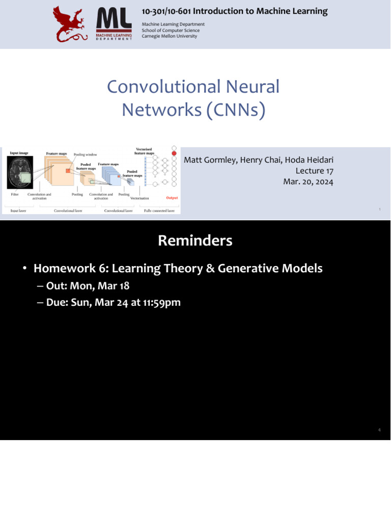 Introduction to Convolutional Neural Networks | PDF