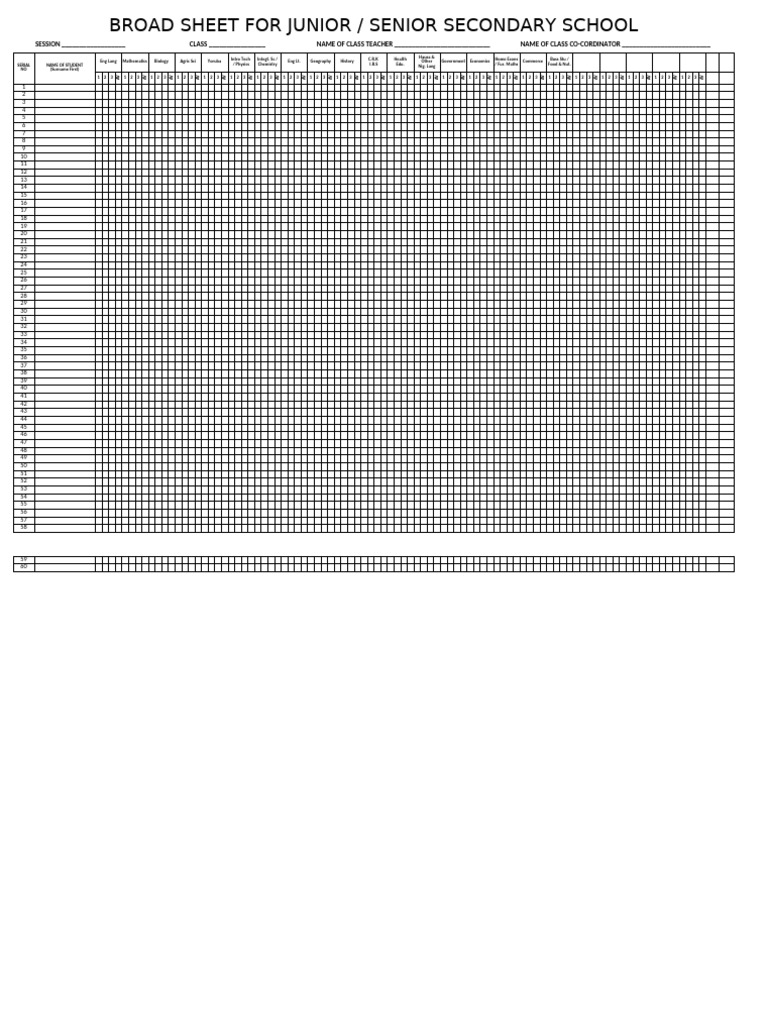 Broad Sheet | PDF