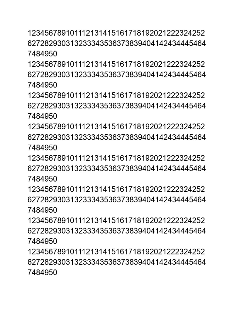 Numeric Data Sequence Analysis | PDF