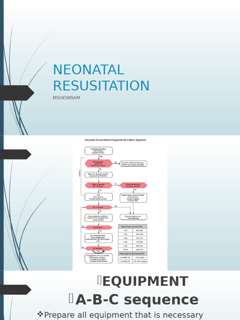 Neonatal Resuscitation Guidelines | PDF | Cardiopulmonary Resuscitation ...