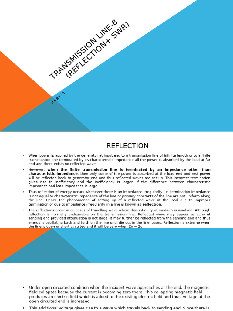Understanding Transmission Line Reflection | PDF | Transmission Line ...