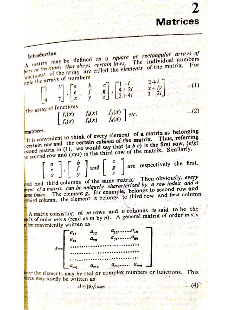 Matrices | PDF