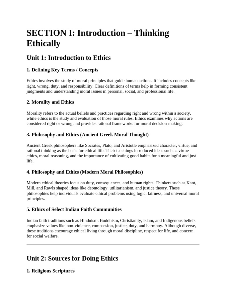 Ethics: Principles and Professionalism | PDF | Morality | Justice