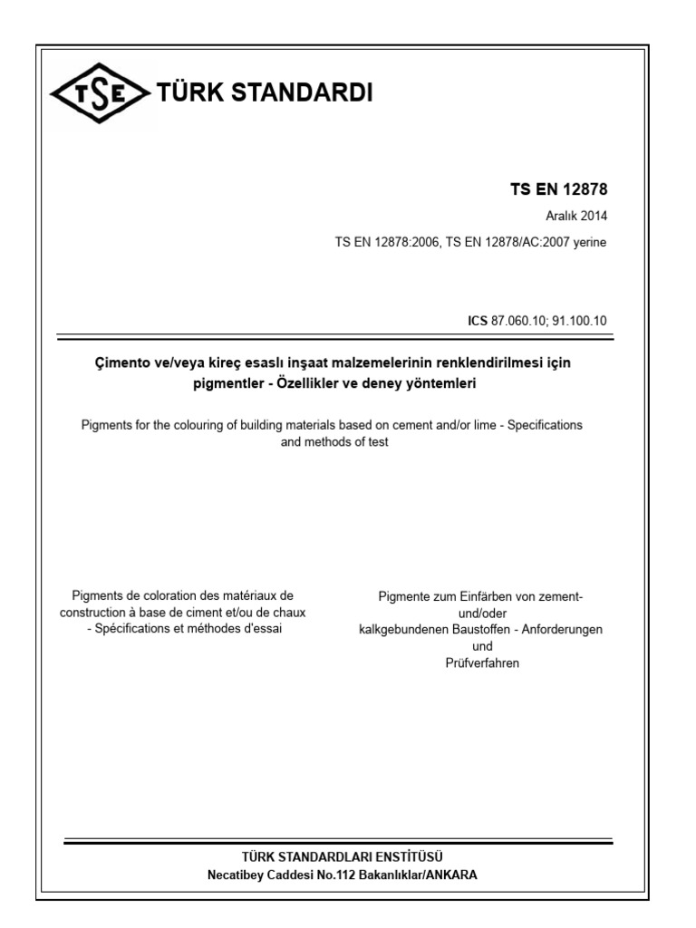 TS en 12878 | PDF
