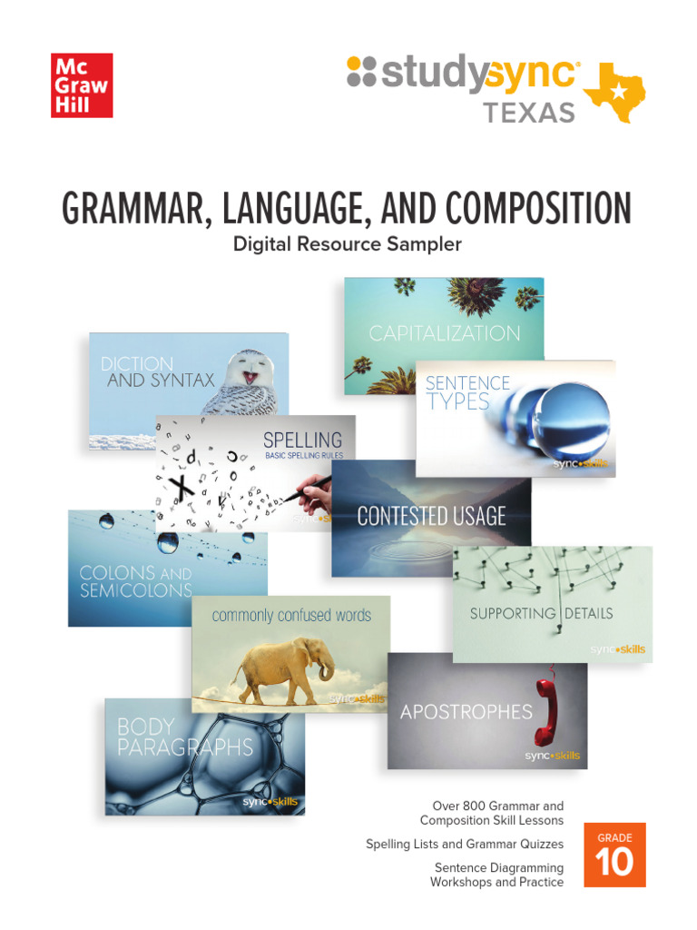 Grade 10 Grammar and Composition Guide | PDF | Verb | Subject (Grammar)