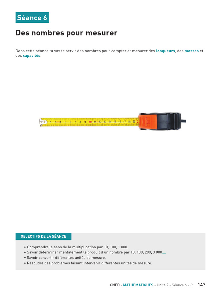 Mesurer avec les Nombres en Mathématiques | PDF | Litre | Kilogramme