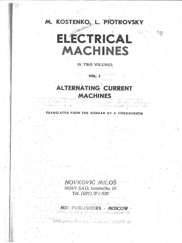 Electrical Machines 2 | PDF