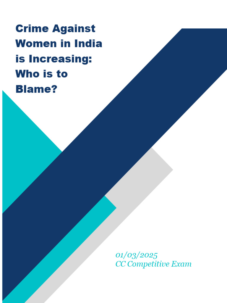 Rising Crimes Against Women in India | PDF | Violence | Domestic Violence