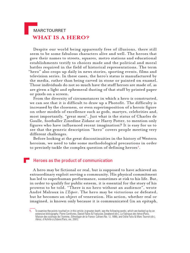 Understanding the Concept of Heroes | PDF | Hero | Saint