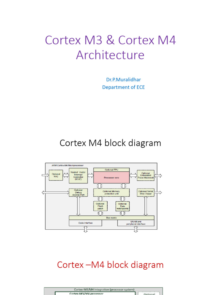 Cortex M3 & Cortex M4 Architecture (1) | PDF | Operating System ...