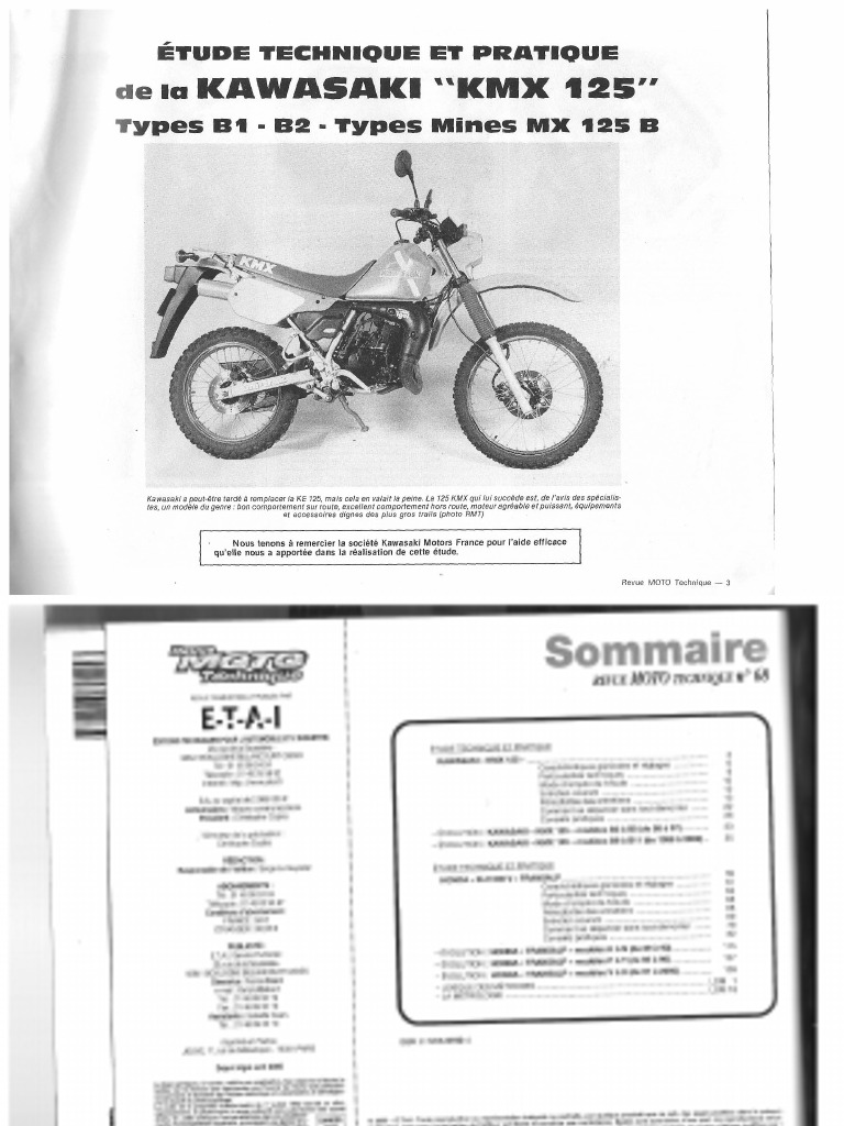 KMX 125 Manual Frances | PDF