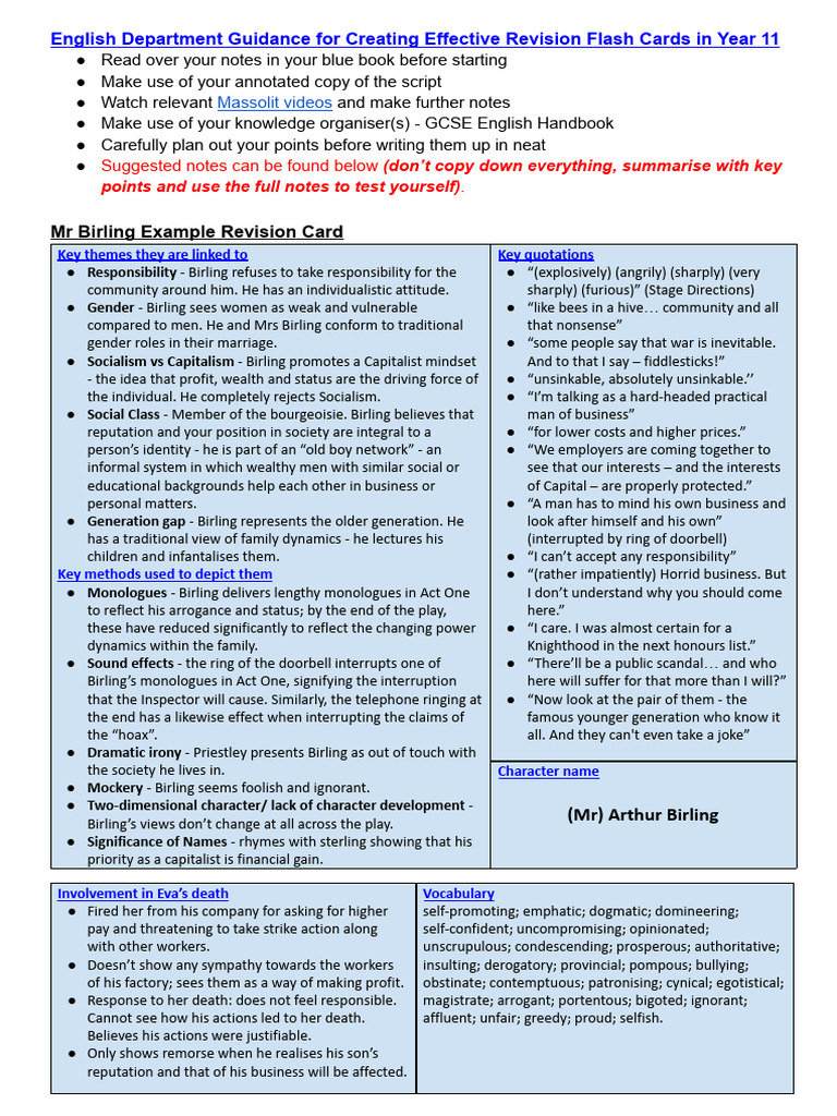 AIC Character Cards 2023 - 24 Update (SFN) SUGGESTED NOTES | PDF