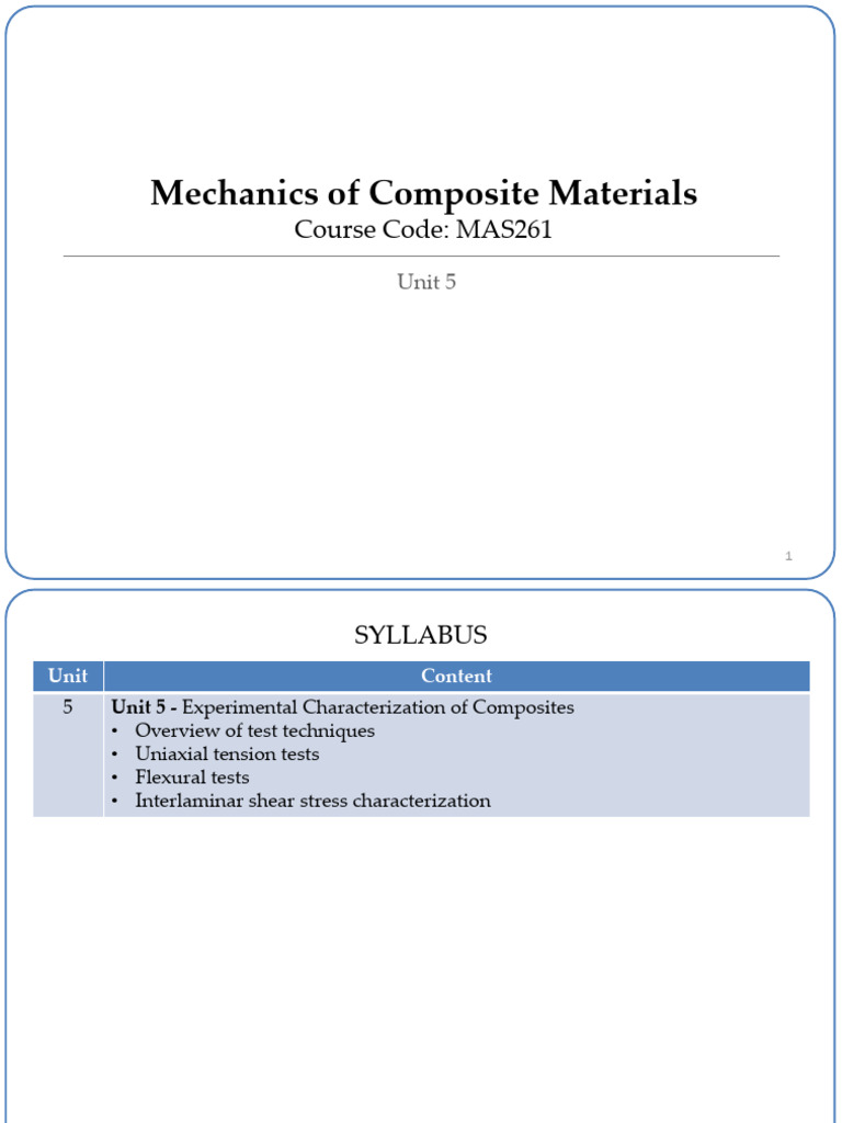Unit 5MCM | PDF | Composite Material | Strength Of Materials