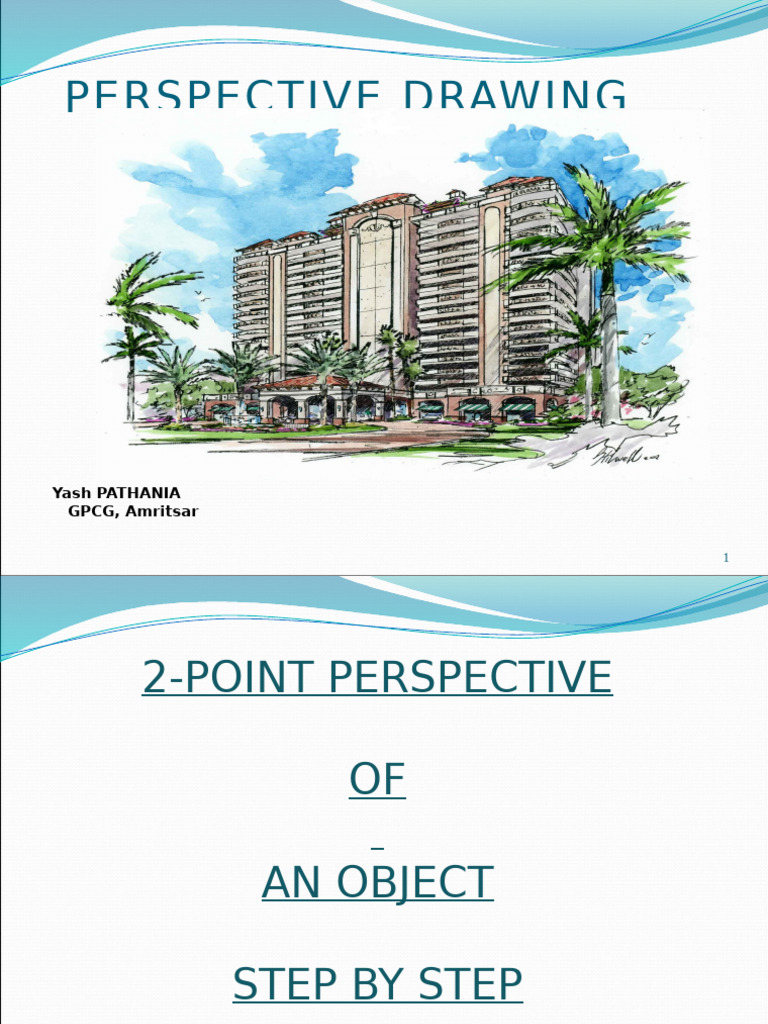Step-by-Step 2-Point Perspective Drawing | PDF | Perspective (Graphical ...