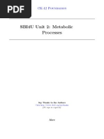 Sbi4u Unit 2 Metabolic Processes